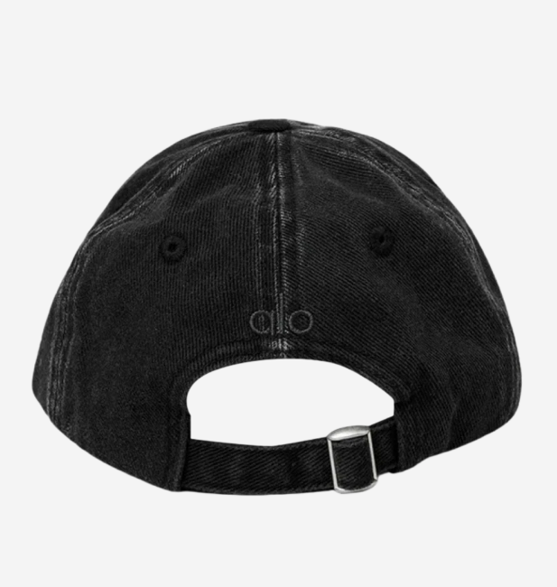 Alo Yoga Washed Off Duty Cap Vintage Black A0497U 100% Authentic