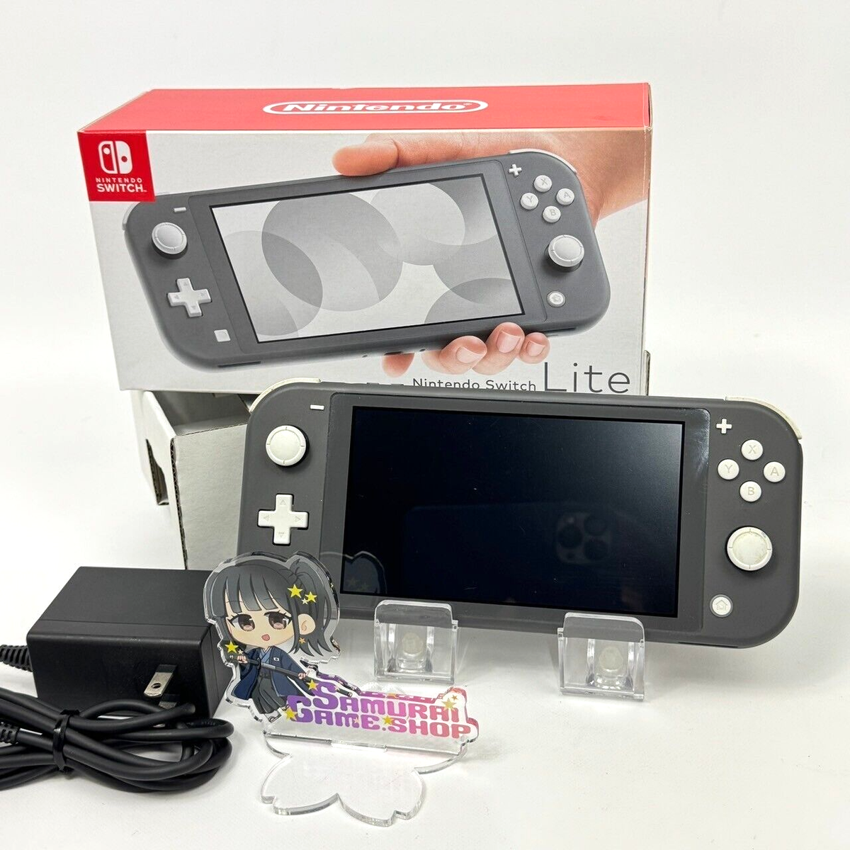 Refurbished Nintendo Switch Lite Gray Console & Charger with BOX 1