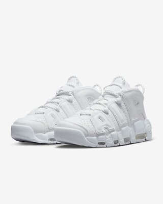 Size 8 - Nike Air More Uptempo Triple White for sale online | eBay