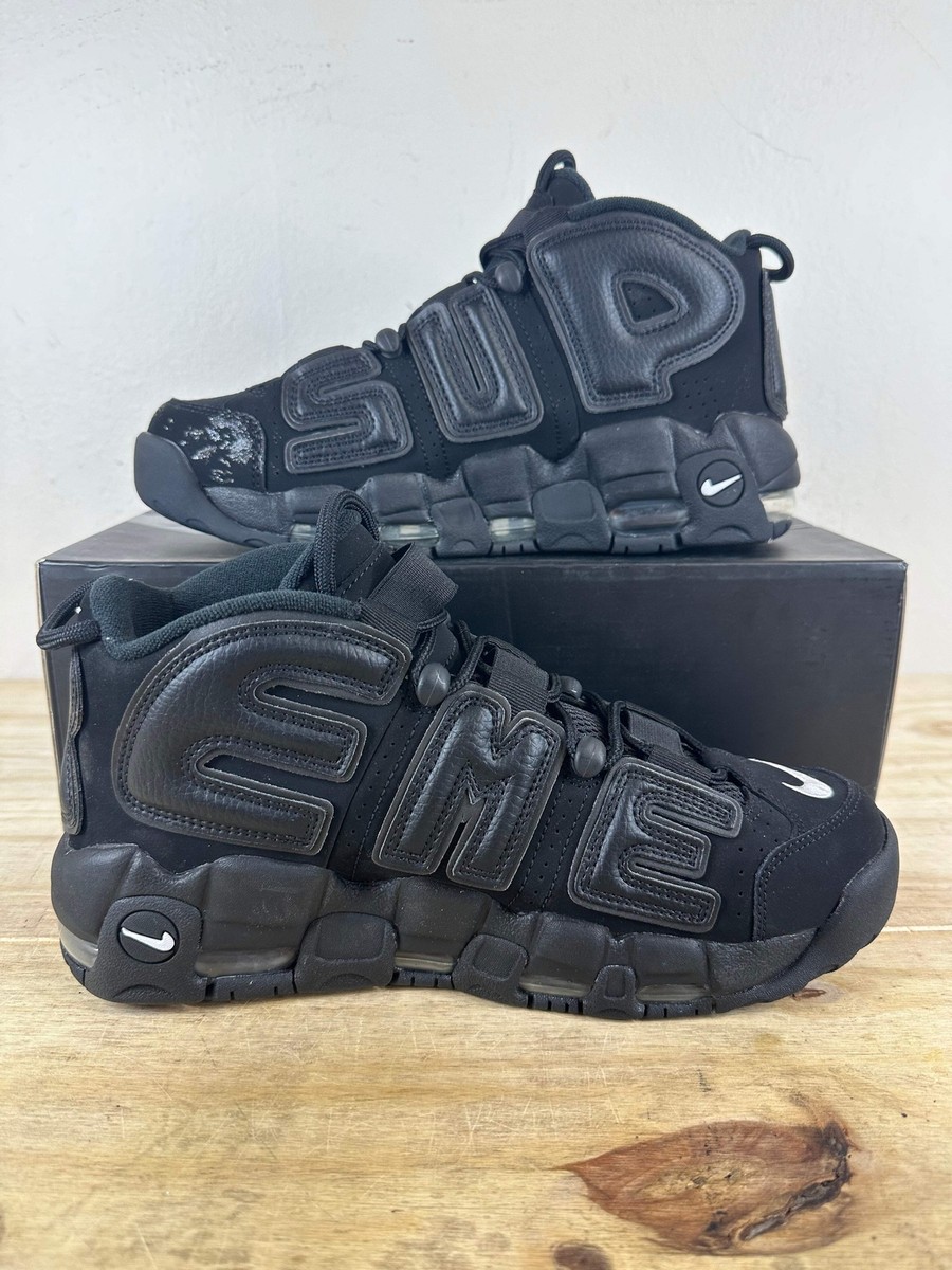 Nike Air More Uptempo x Supreme 'Black' Men's Size 8.5 NEW