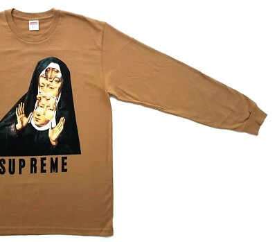 Supreme Nun Long Sleeve Tee Mocha Brown Size Large T-Shirt | eBay