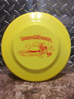 Vintage Ronald Mcdonald Mcdonald's Flying Hamburger Frisbee Disc 9