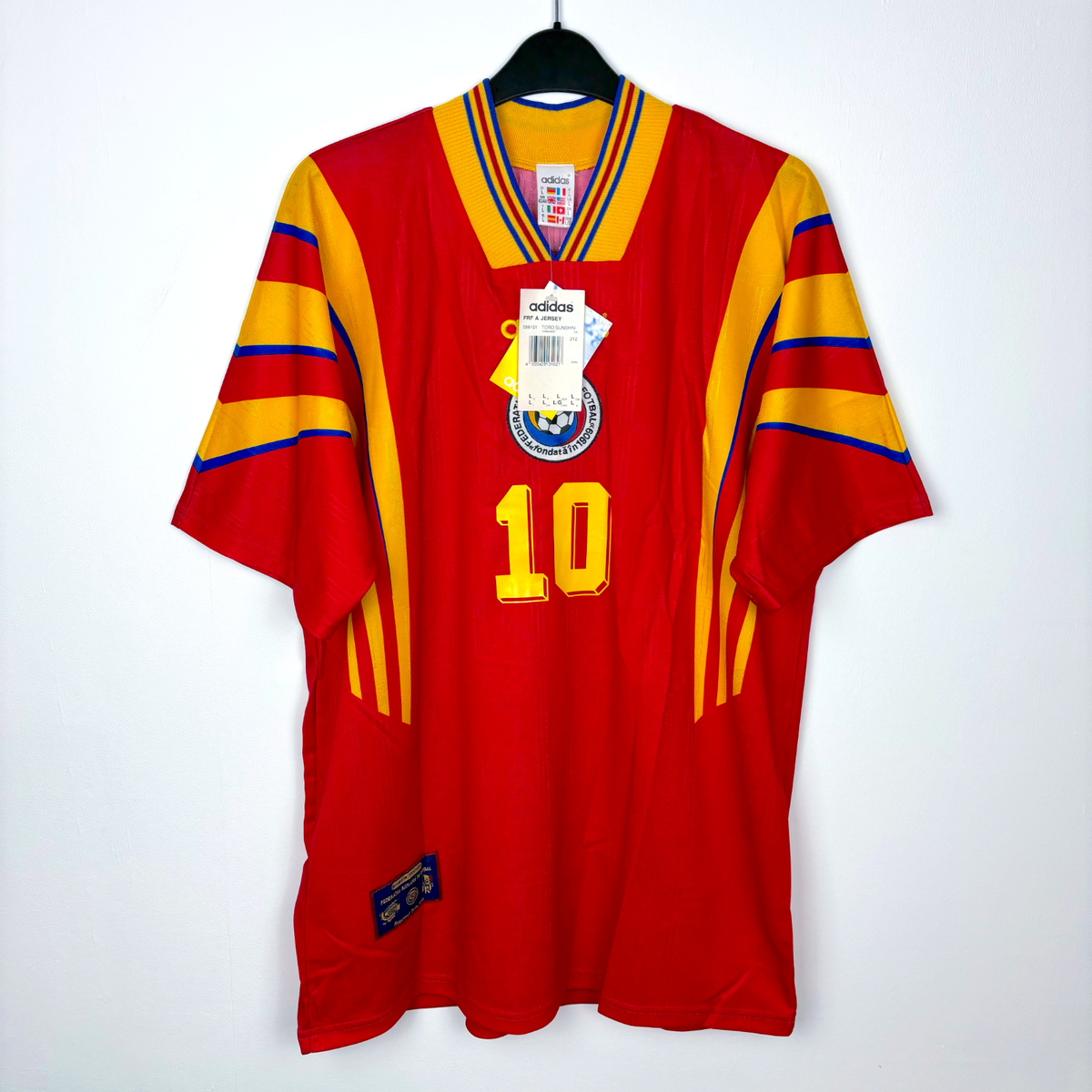 Romania 1996-1998 Adidas Away Football Shirt BNWT - Hagi 10 | eBay