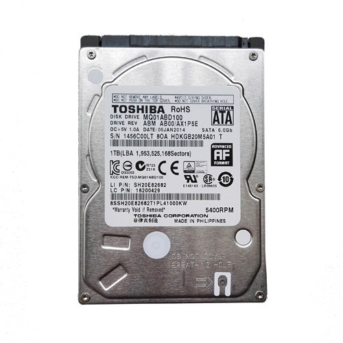 Toshiba MQ01ABD100 1TB 5400RPM 8MB SATA 2.5