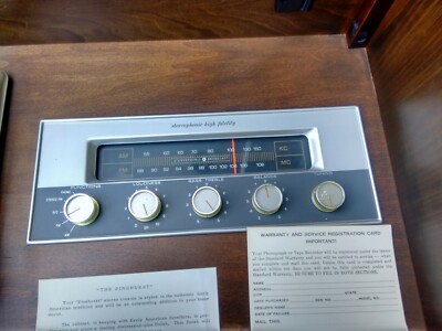 Voice of Music 1965 Bradford Stereo Hi FI Console FM AM Radio