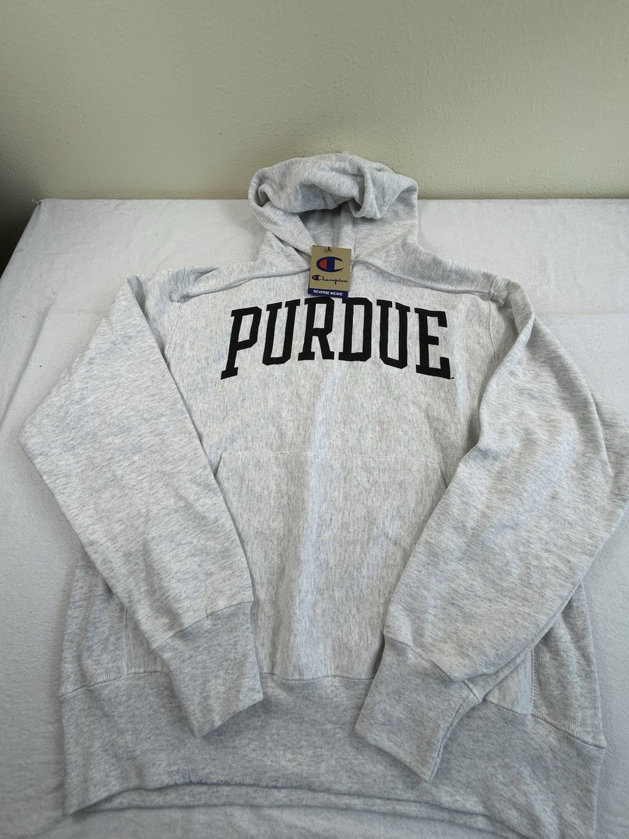 Champion Reverse Weave Purdue University Hooded Sweatshirt Size
