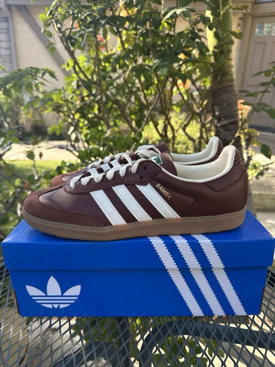 Adidas Samba OG Men's Shoes Fox Brown Off White Originals [JR0892