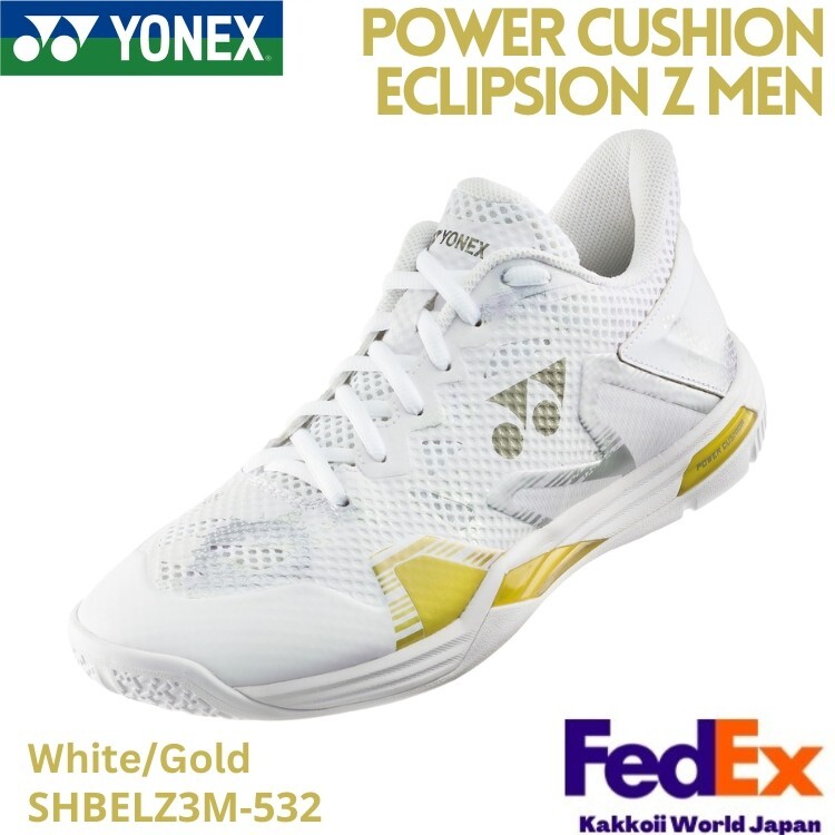 YONEX Badminton shoes POWER CUSHION ECLIPSION Z MEN White/Gold