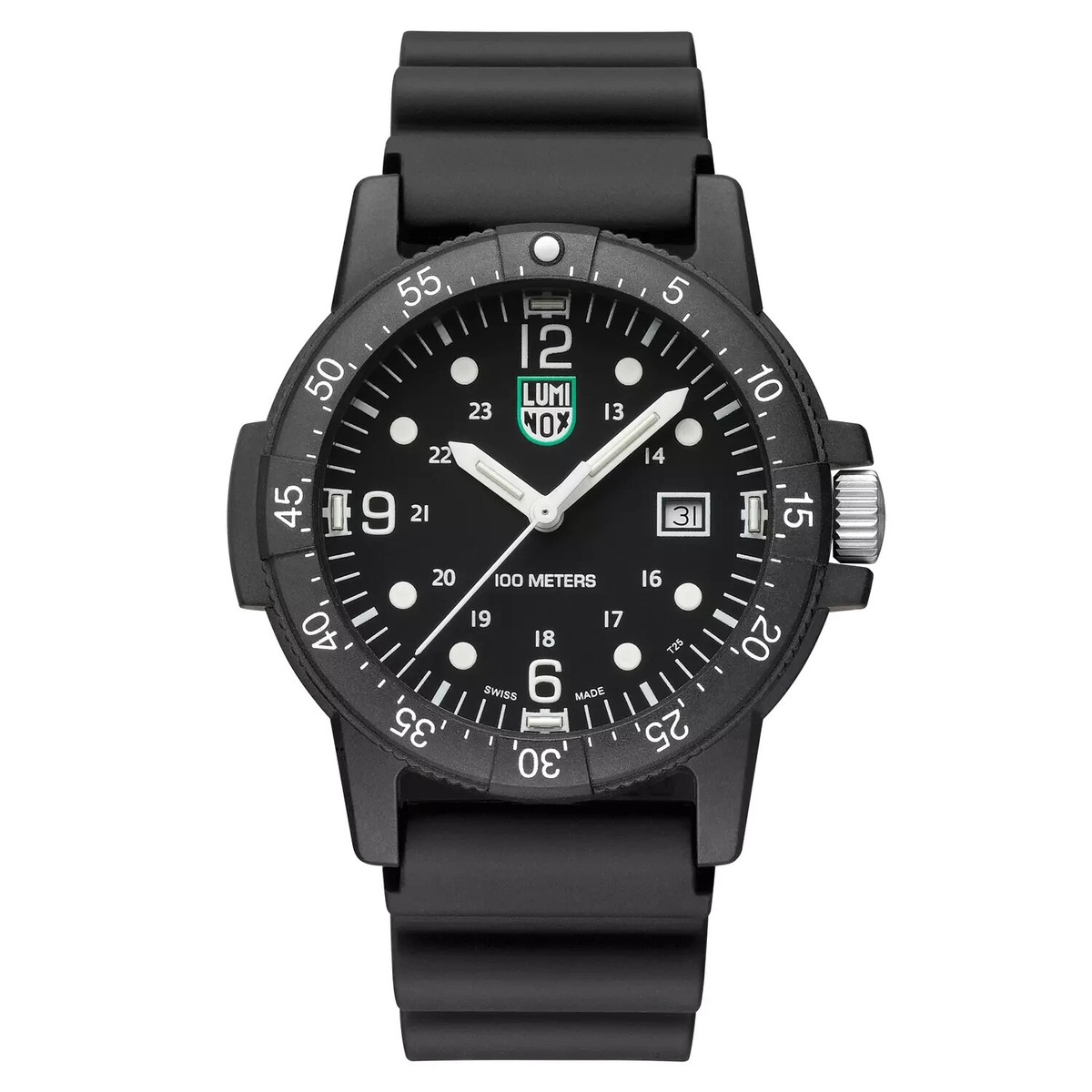 Luminox Sea Bass CARBONOX X2.2001 Men's Black Dial Rubber Strap