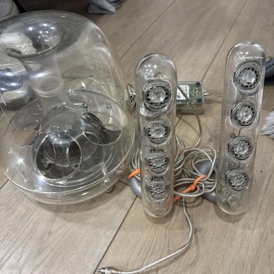 Harmon Kardon SoundSticks Speakers Subwoofer Clear PC Mac Vintage