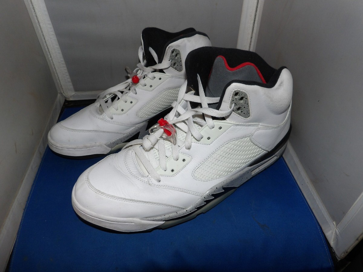 Size 16 - Air Jordan 5 Retro White Cement | eBay
