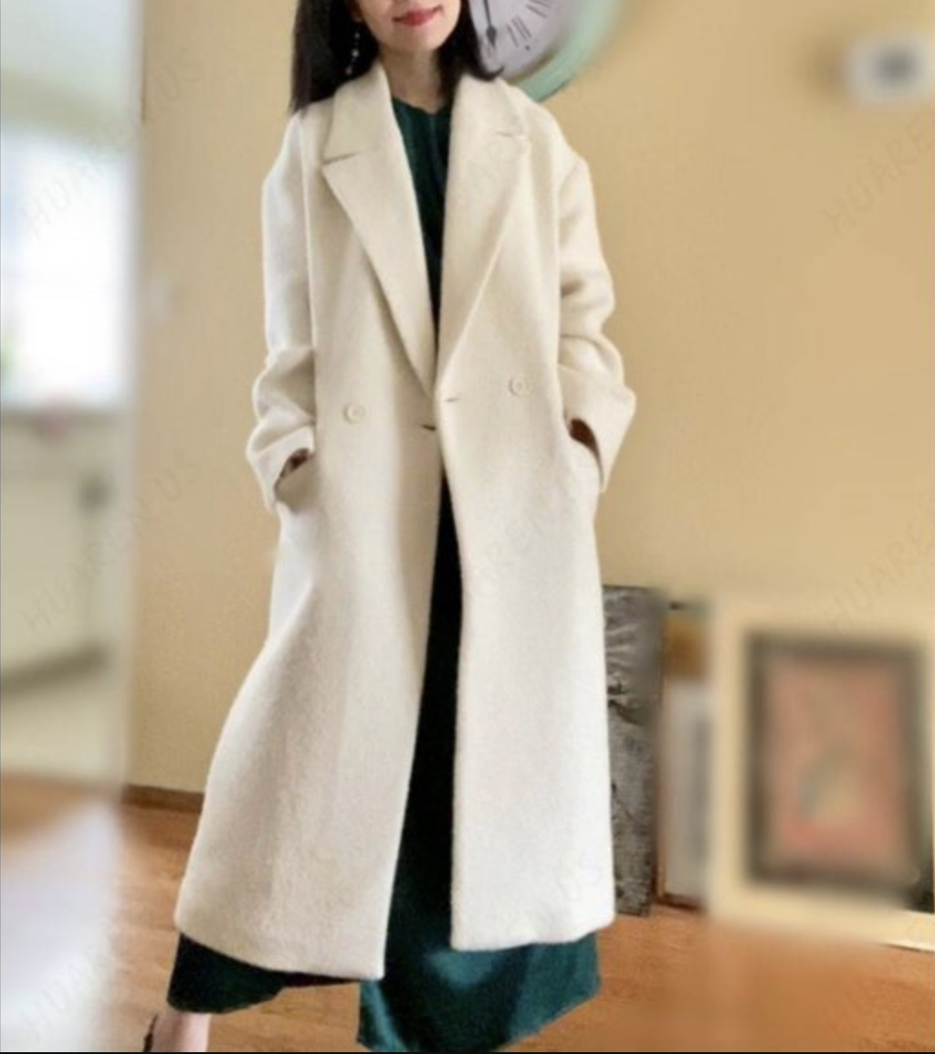 ZARA WOMEN NEW WOOL BLEND TEXTURED COAT ECRU OYSTER WHIITE 2049