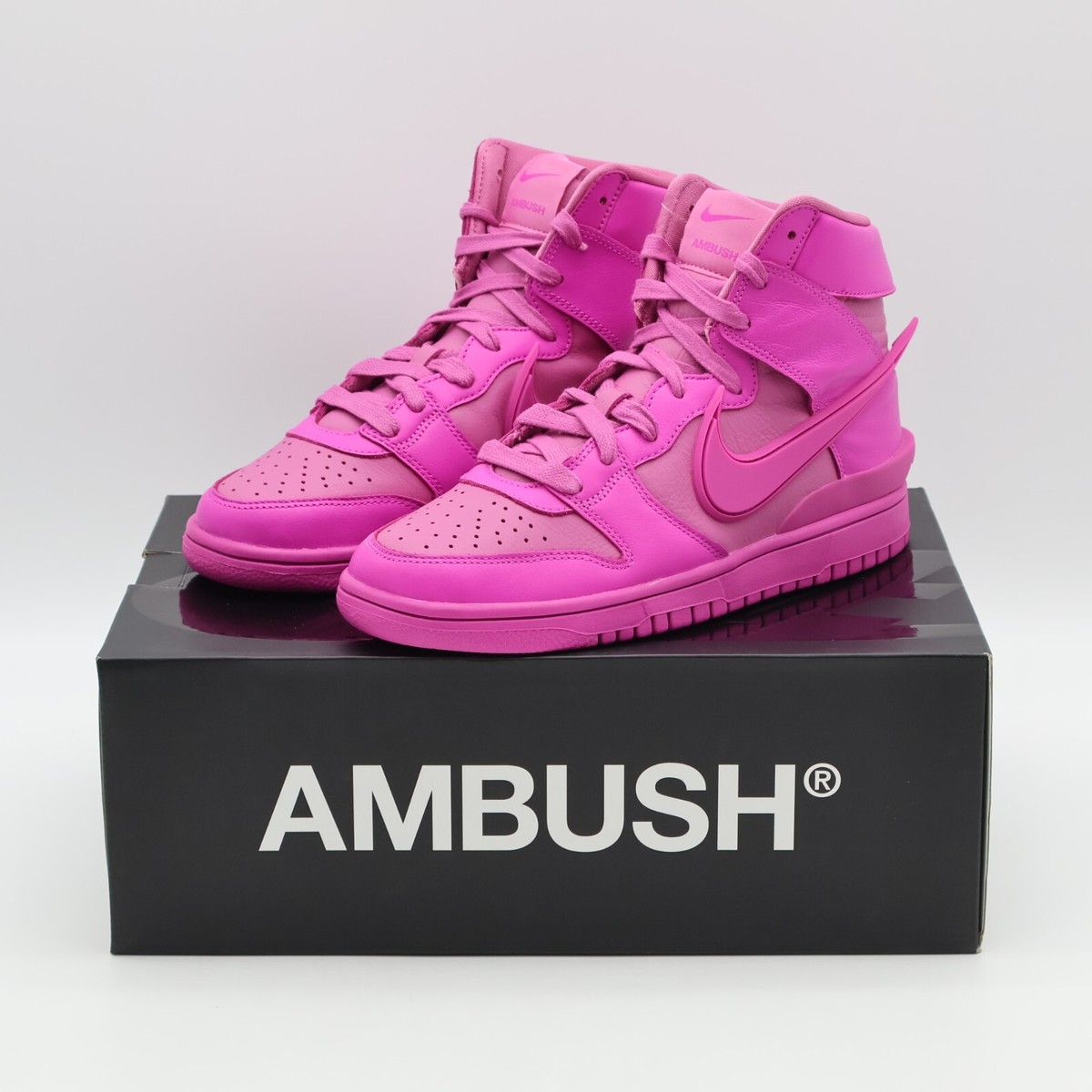 CU7544-600 Nike Dunk High AMBUSH Active Fuchsia Lethal Pink (Men's