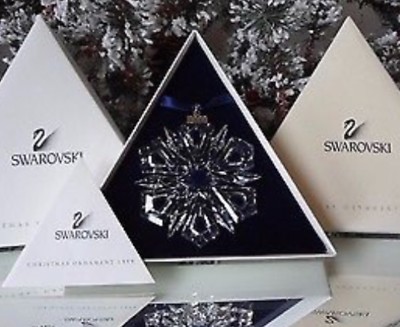 SWAROVSKI 1999 MIB Star /Snowflake Annual Ornament in Box Incl