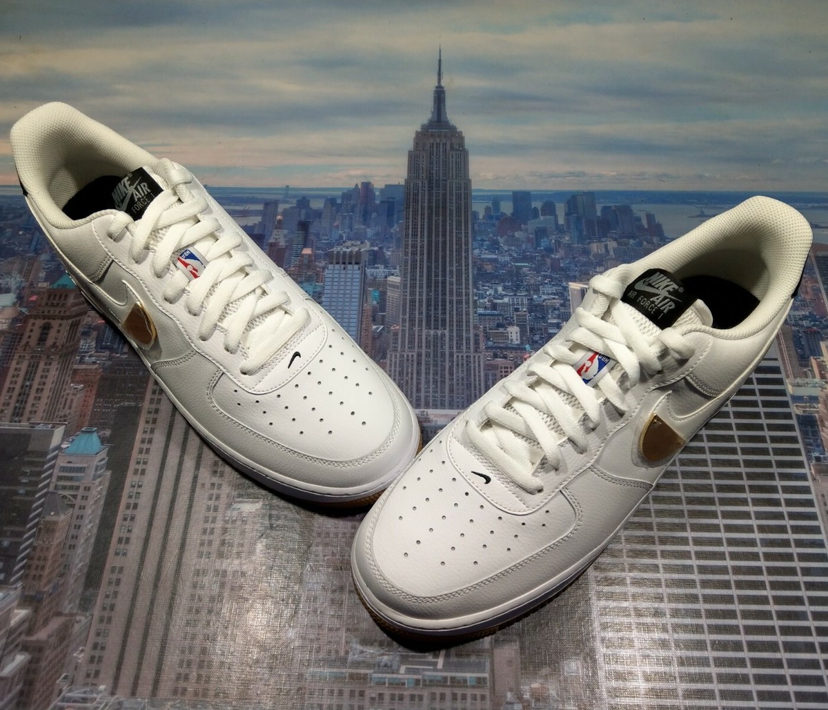 Nike Air Force 1 Low '07 LV8 NBA White/Pure Platinum Mens Size 13