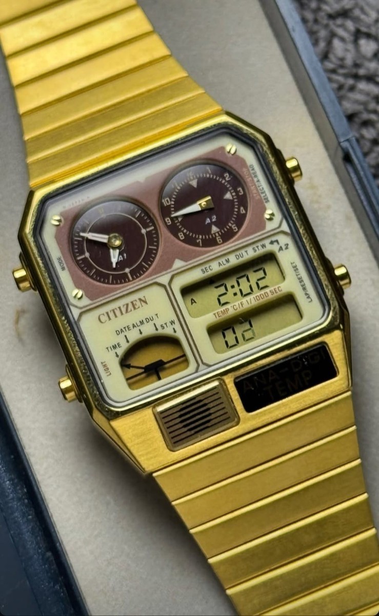 citizen ana digi temp watch 1980s Ref 8988-S073057 | eBay