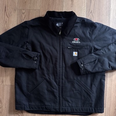 Carhartt Detroit Black Mens 2XL Tall Jacket Blanket Lined Brand