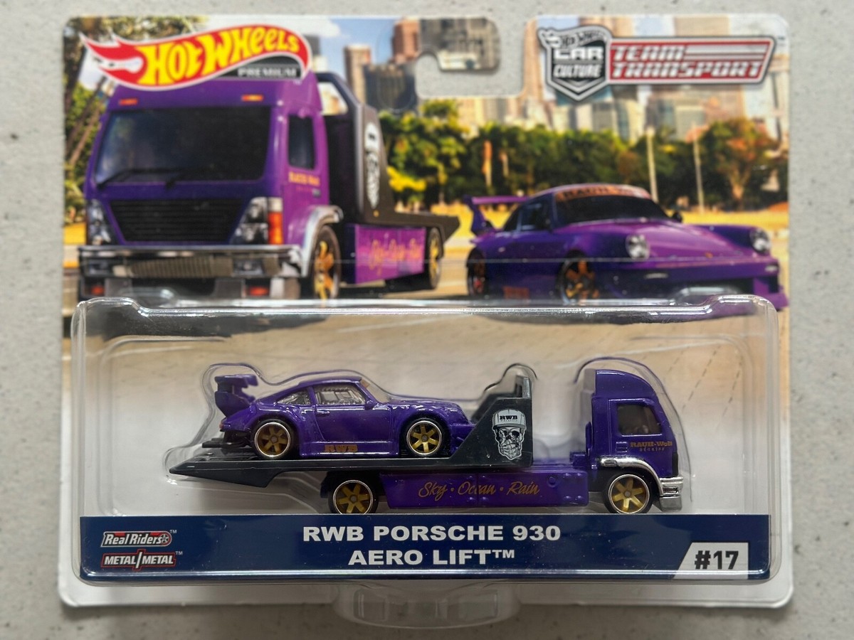 Hot Wheels Premium Team Transport 17 RWB PORSCHE 930 AERO LIFT