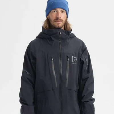 Burton AK HVR SR Snowboard Jacket True Black Men's L Gore-Tex New