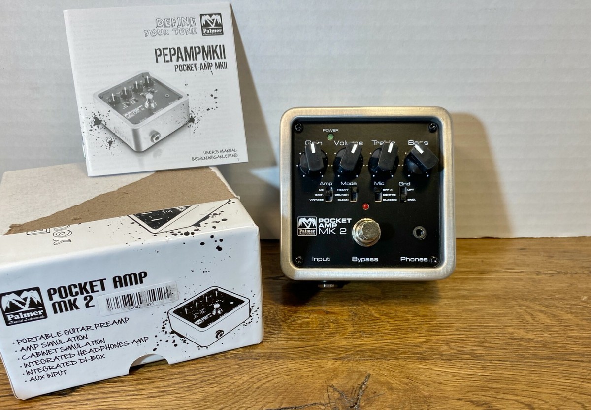 Palmer® POCKET AMP MK 2 Portable Guitar Amplifier Preamp ( PAL