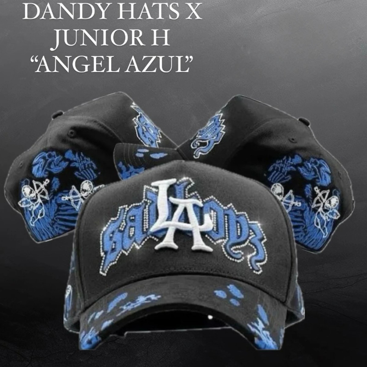 BOXED) Dandy hats LA X Junior H Angel Azul X Sad Boys G5 One Size