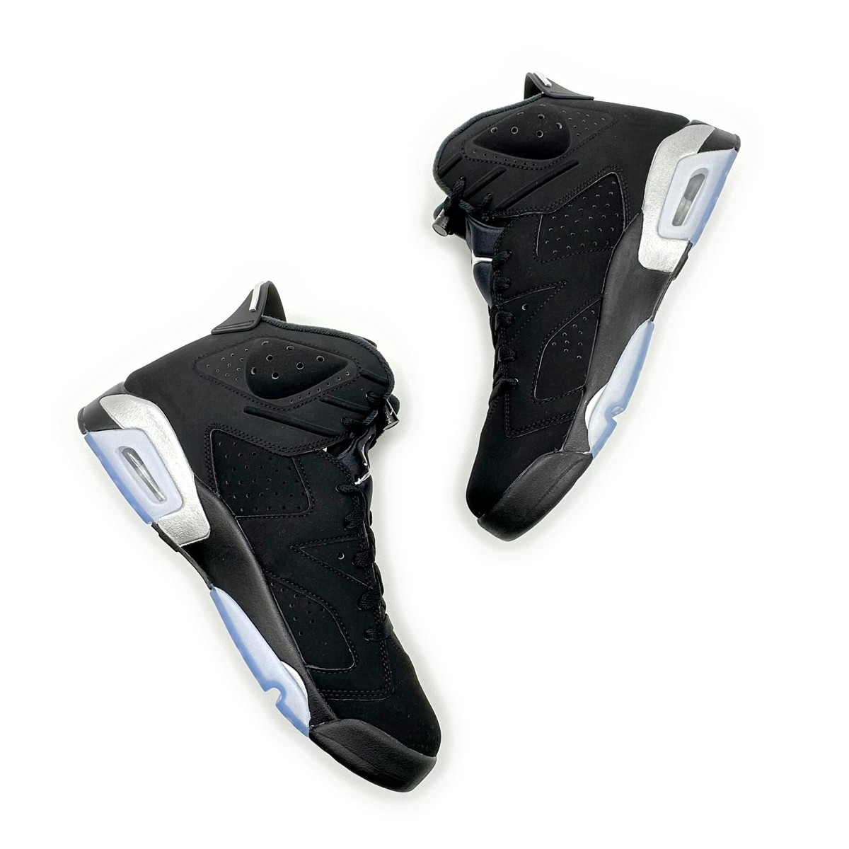 DX2836-001 Nike Air Jordan 6 Retro Metallic Silver Black Chrome