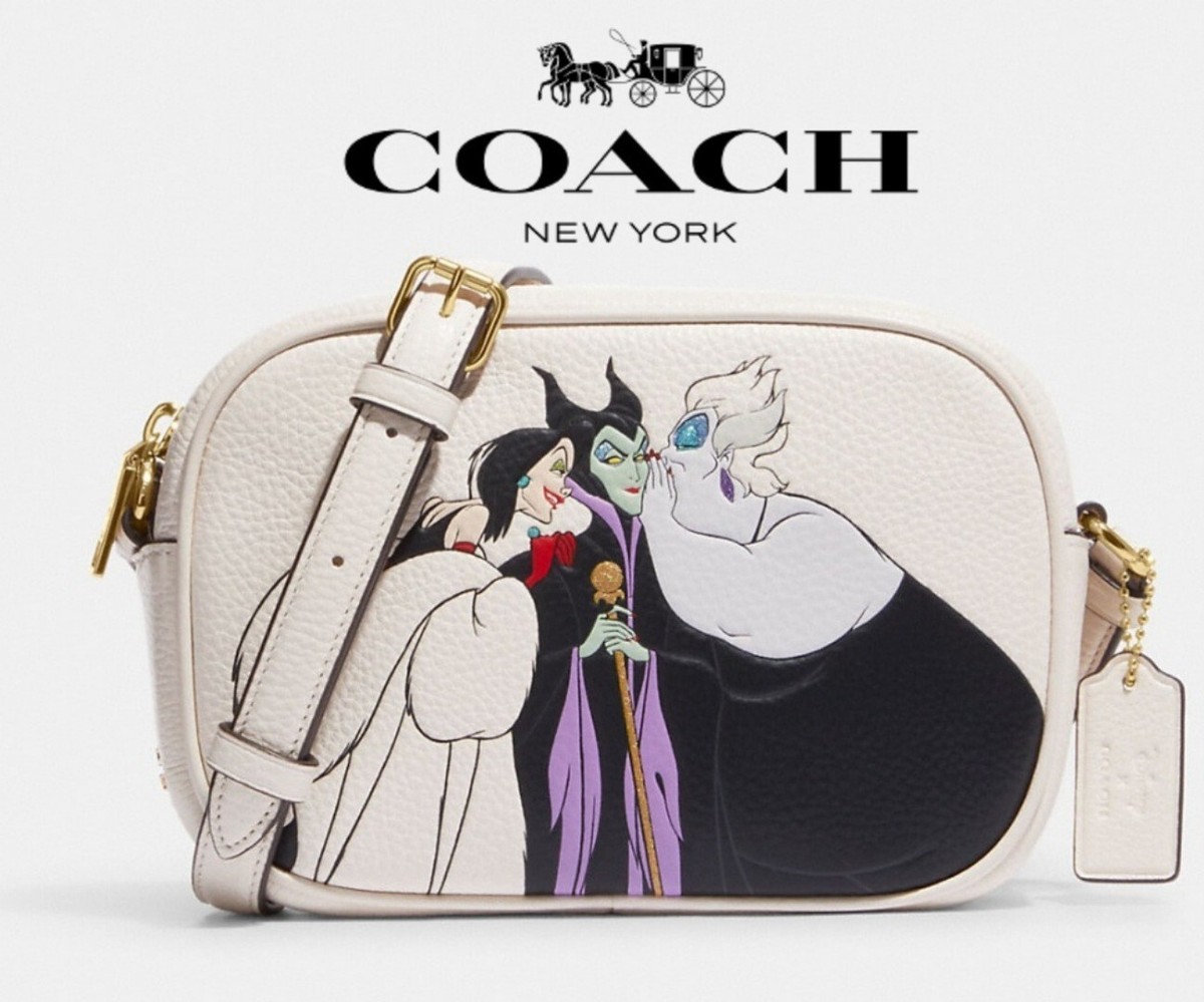 Disney X Coach Mini Jamie Camera Bag with Villains Motif Ursula