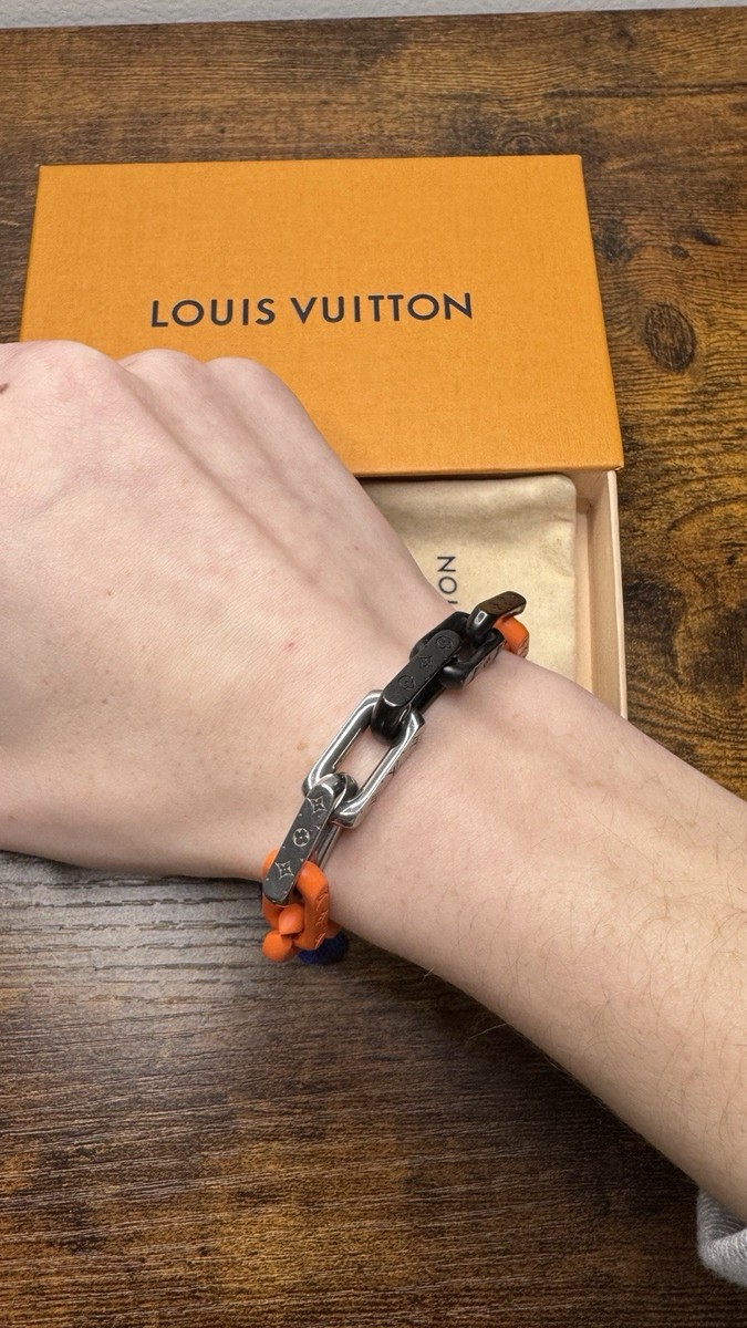 LOUIS VUITTON Monogram Chain Link Bracelet. MP3143 Size:M | eBay