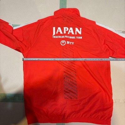 ASICS Japan Wrestling National Team Jacket L Red Meiji JPN Flag
