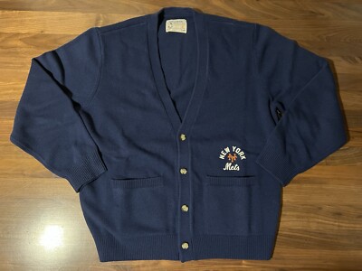 Aime Leon Dore ALD / New York Mets Merino Cardigan Sweater Mens