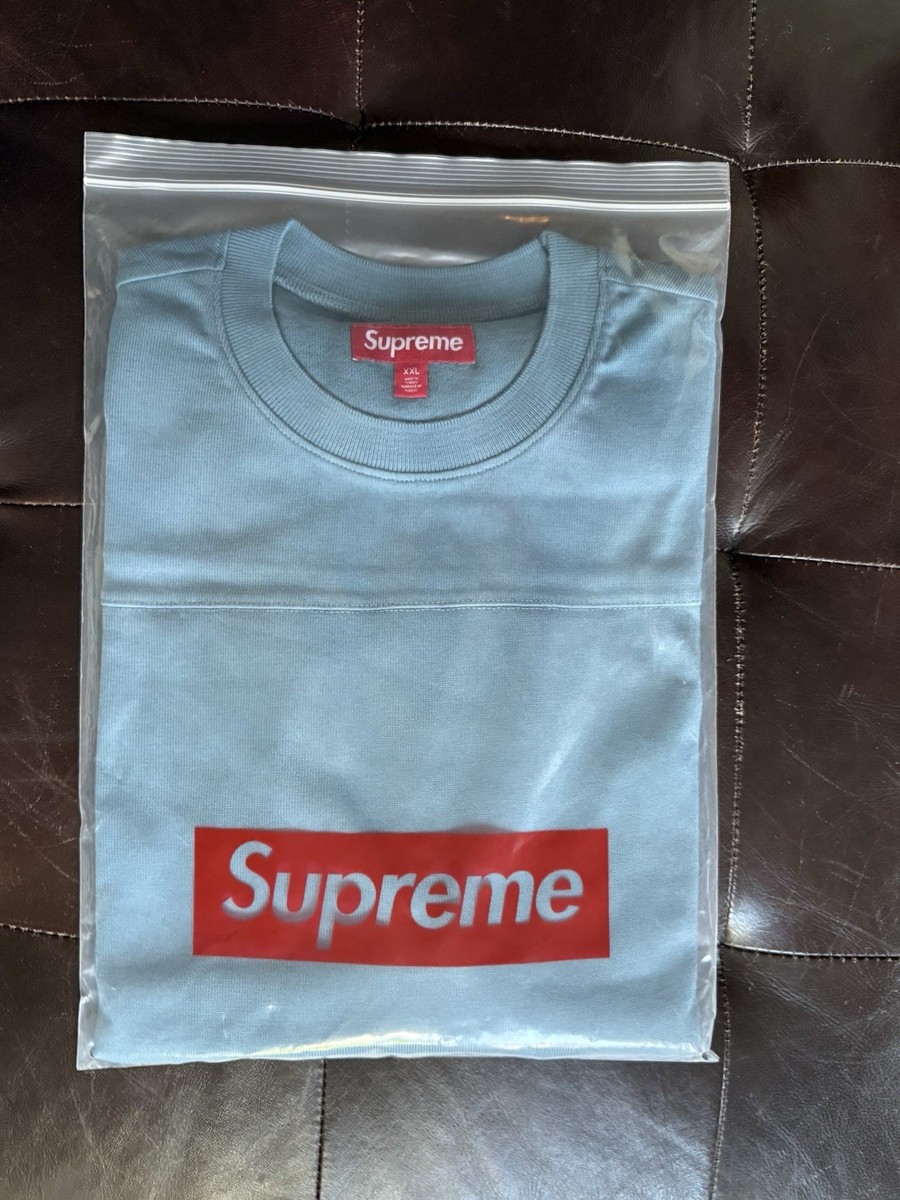 Supreme MASCOT L/S FOOTBALL TOP Slate FW25 Size XXL Cotton Jersey