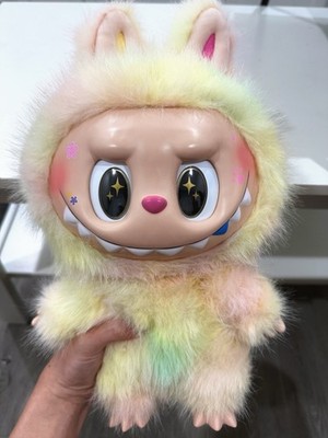 ZIMOMO ジモモ 38CM ぬいぐるみ ♡LABUBU レインボー Custom Zimomo