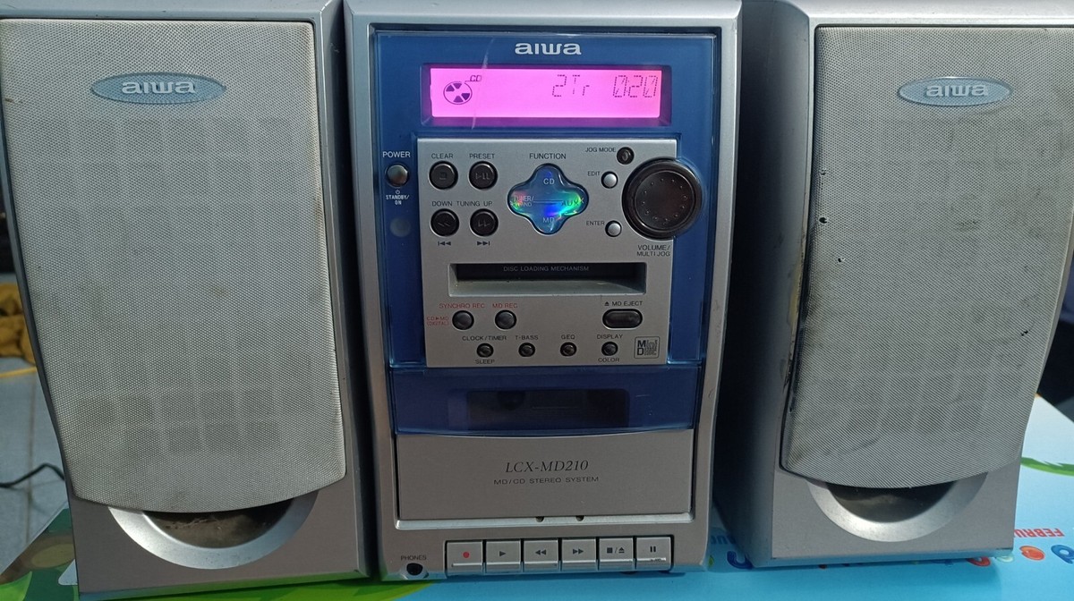 AIWA LCX-MD 210 Mini Music System- AUX/CD/MD Stereo System | eBay