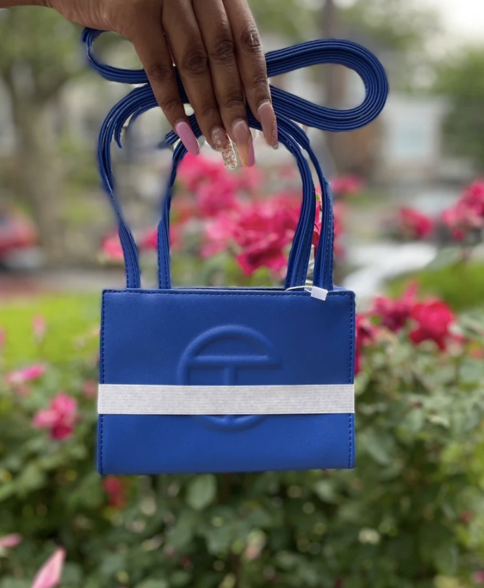 Telfar Small Painter blue Shopping Bag Vegan Leather | eBay