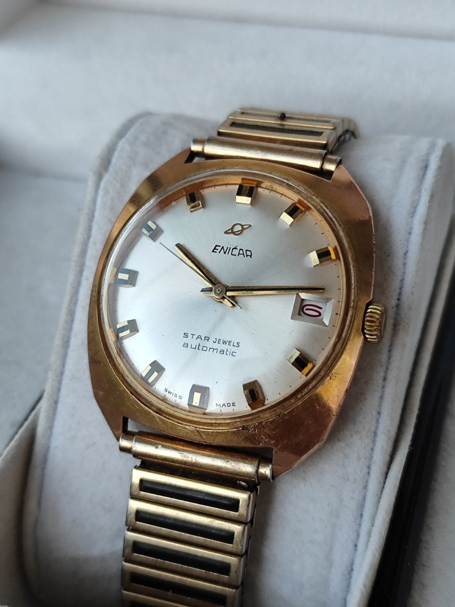Enicar Star jewels vintage automatic men's watch | eBay UK