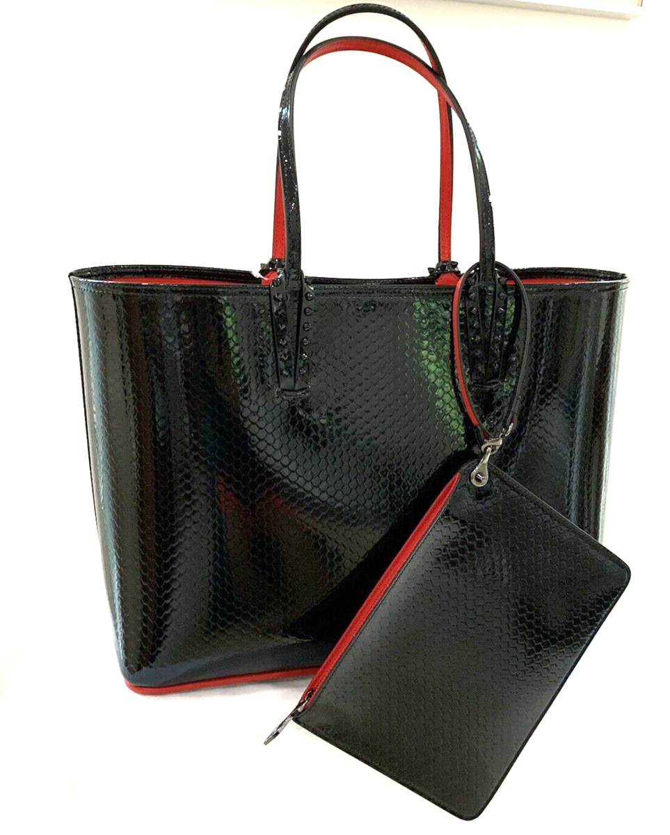 Christian Louboutin Cabata Large Tote w Clutch Bag ($2300) Red