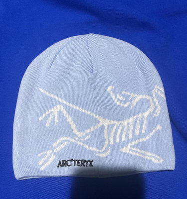 NEW Arc'teryx Bird Head Toque Beanie – Light Blue/White Orca