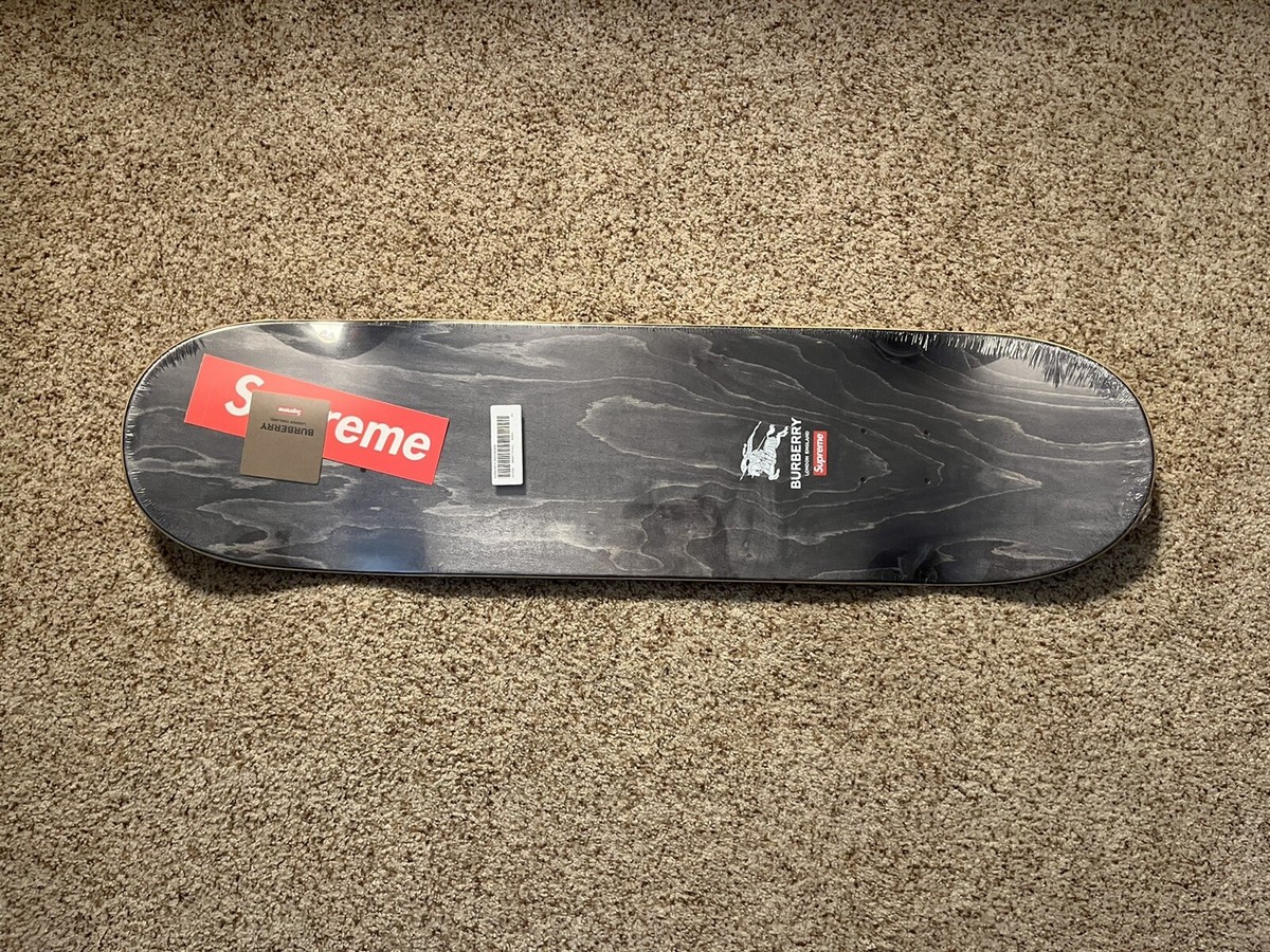 Supreme Burberry Skateboard Skate Deck Plaid Brown/Beige SS22 | eBay
