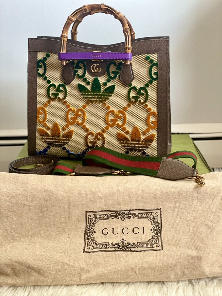 Gucci x Adidas Diana Medium Tote Bag 2023 SS 678842 AAA77 2045 | eBay
