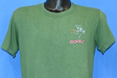 vintage 80s BONES BRIGADE POWELL PERALTA SKATEBOARD SKELETON t