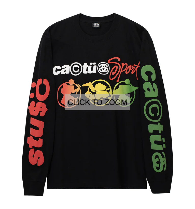 Stussy x Cactus Plant Flea Market L/S Tee (Black) CPFM | eBay