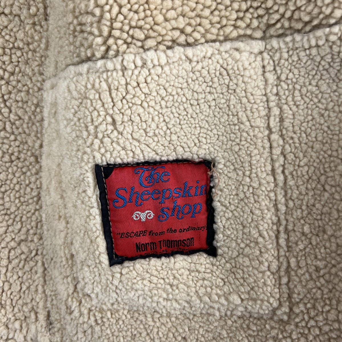 Vintage Norm Thompson The Sheepskin Shop Shearling Jacket Coat