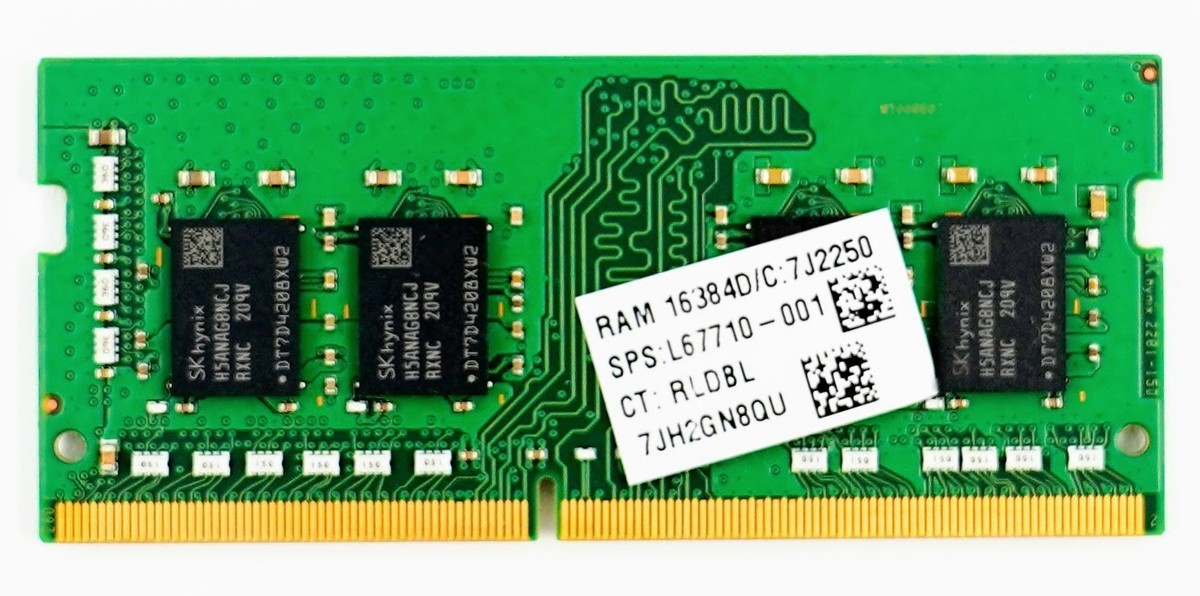 SK Hynix 16GB DDR4 3200 MHz 1Rx8 SODIMM Laptop RAM 260pin