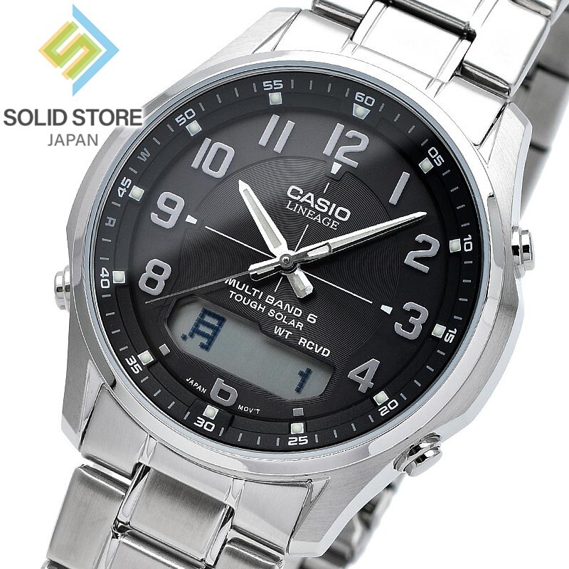 CASIO LINEAGE LCW-M100DE-1A3JF Stainless Steel Radio Solar Watch