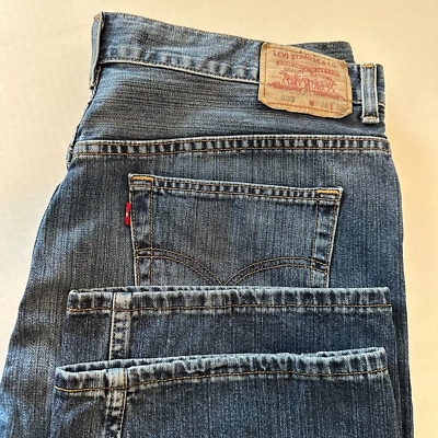 Levis 503 Blue Jeans 38x32 BootCut Dark Fade Denim NICE CLEAN | eBay