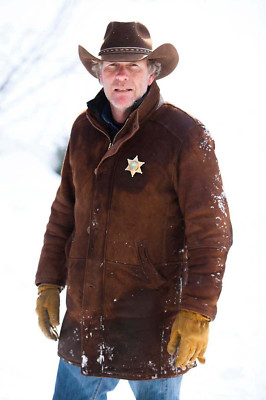 Longmire - Sheriff Walt (ROBERT TAYLOR) Brown Suede Real Leather