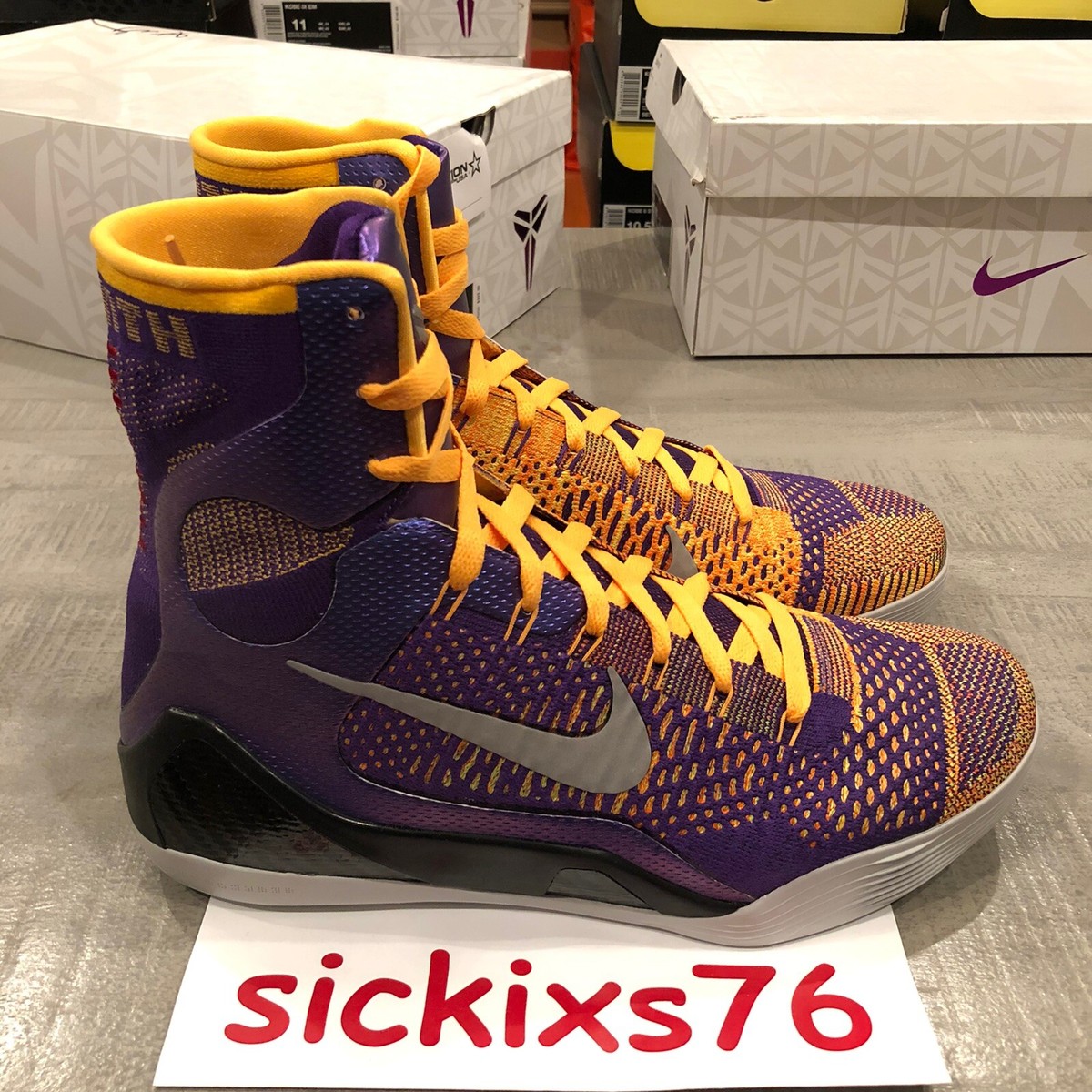 Nike Kobe IX Elite 'Team Showtime' Men's Size 11 [630847 500] | eBay