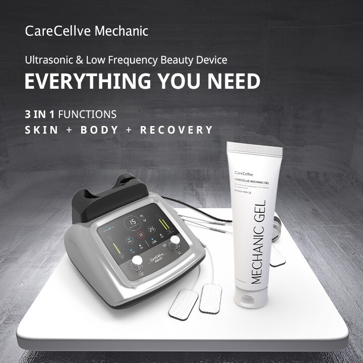 Gcoop Carecellve Mechanic Ultrasonic & Low Frequency 3-in- Beauty