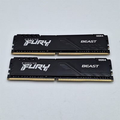Kingston 16GB (2x8GB) 3200MHz DDR4 CL16 DIMM (Kit of 2) Fury Beast
