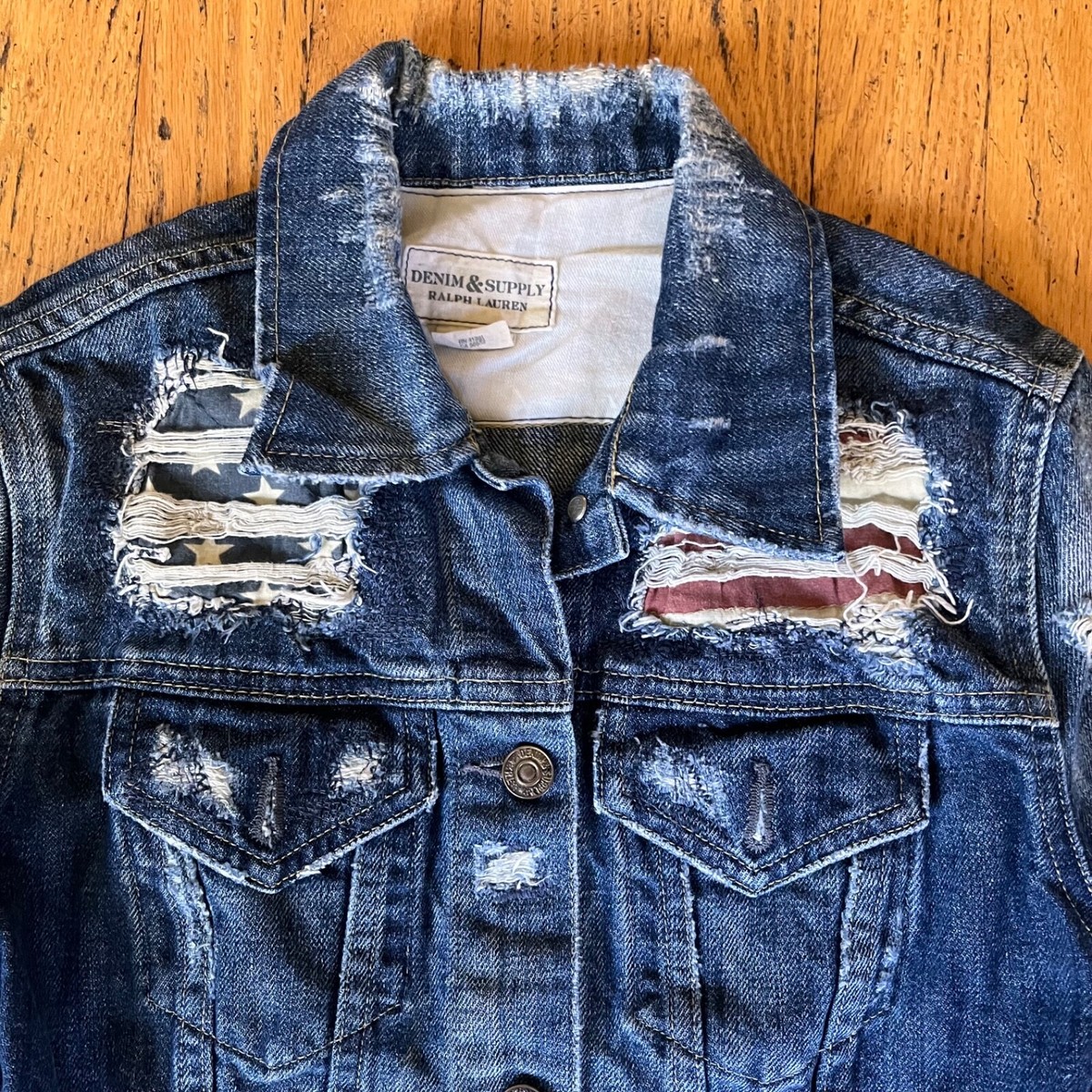 Ralph Lauren Denim & Supply Women's Size XS Flag Trucker Jean